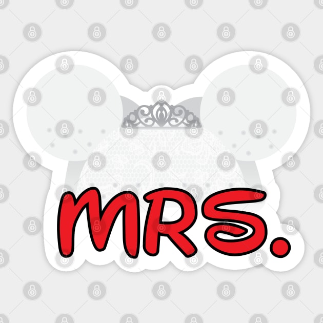 Character Inspired Mrs. Sticker by kimhutton